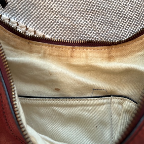 Charles David leather hobo wine burgundy deep red VGUC - Picture 10 of 16